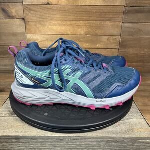 Asics Sonoma 6 GTX Goretex Blue Women Size 9.5 Trail Waterproof Hiking Shoes